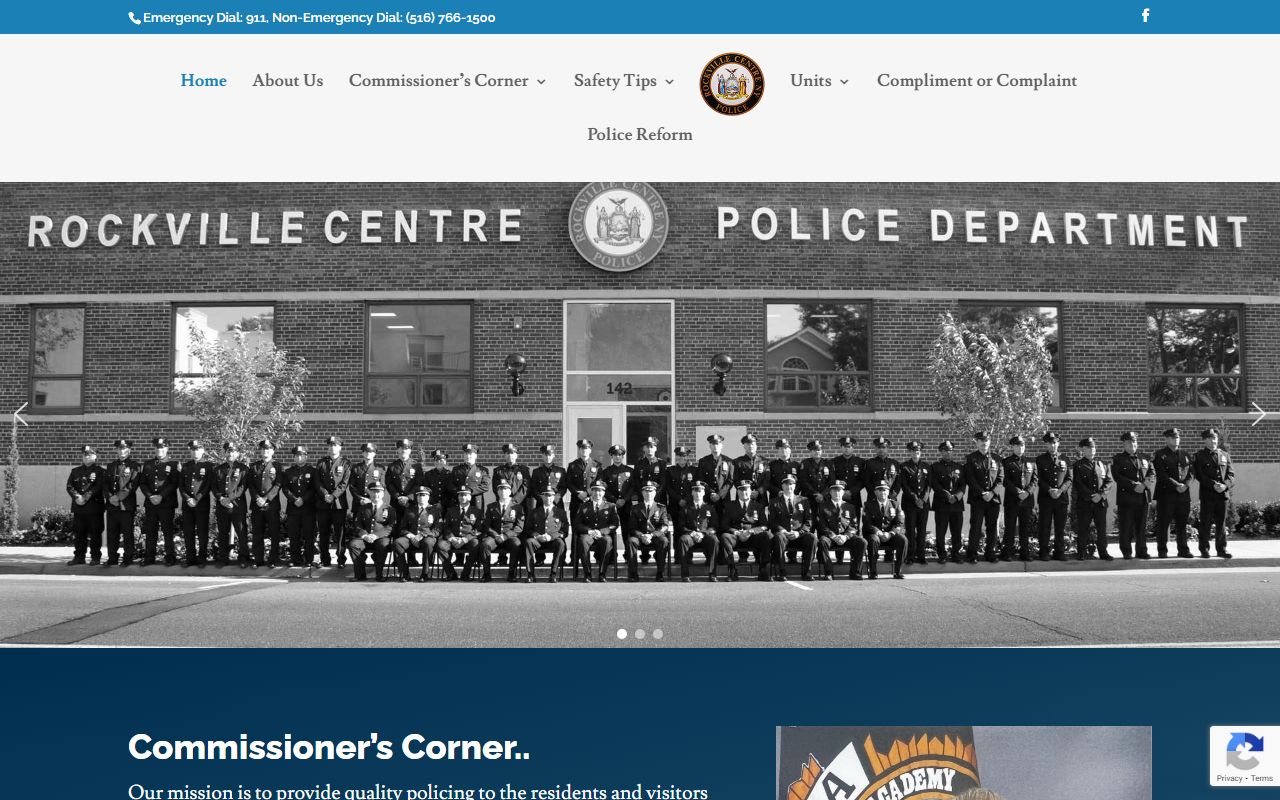 Rockville Centre Police Department page for Auburn people search reference