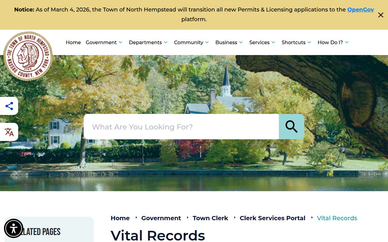 Vital records portal related to Buffalo people search resources