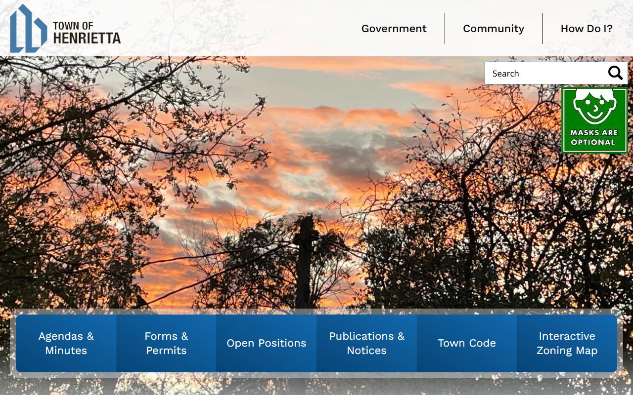 Town of Henrietta official website relevant to Clay people search