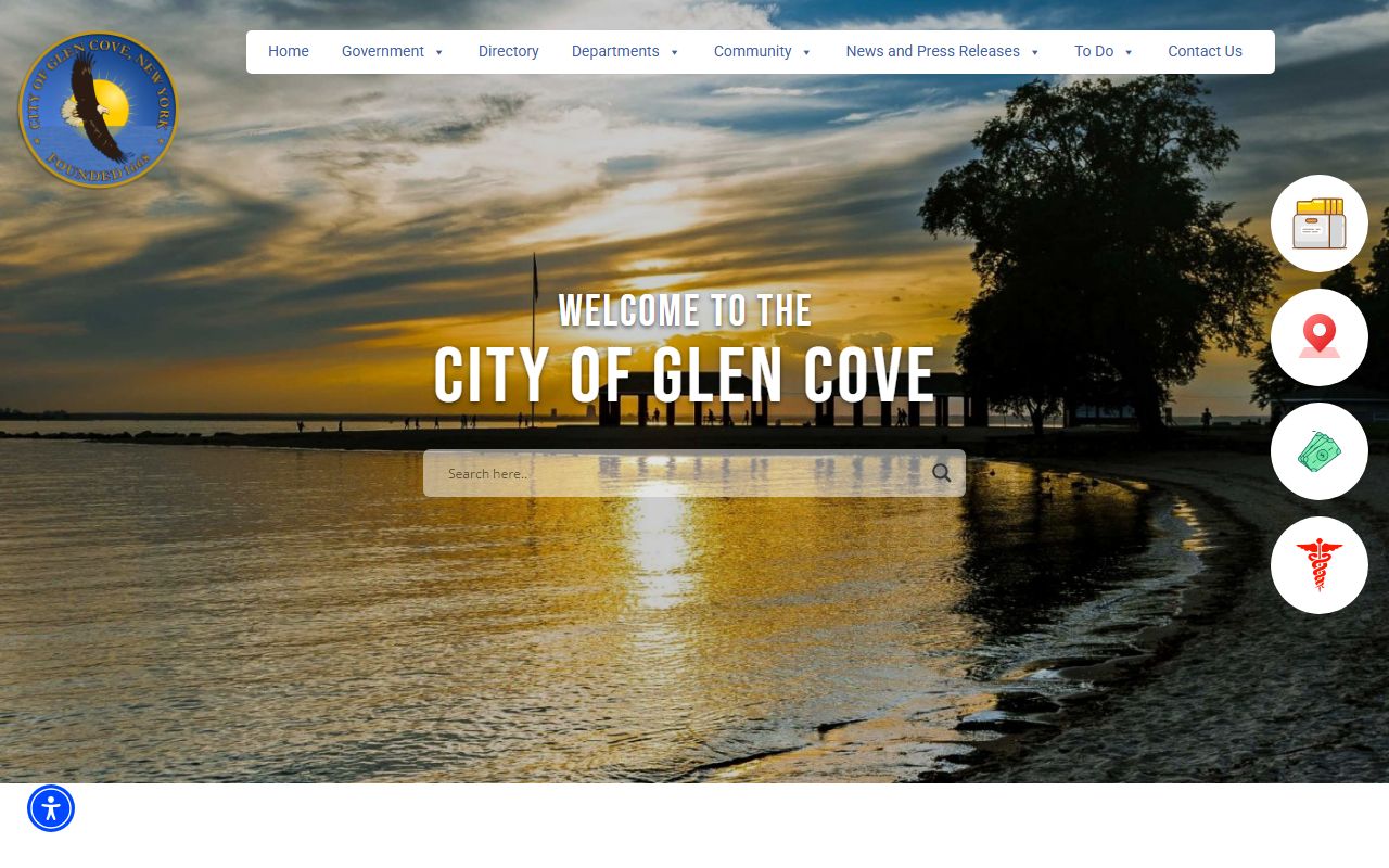 City of Glen Cove website relevant to Harrison people search