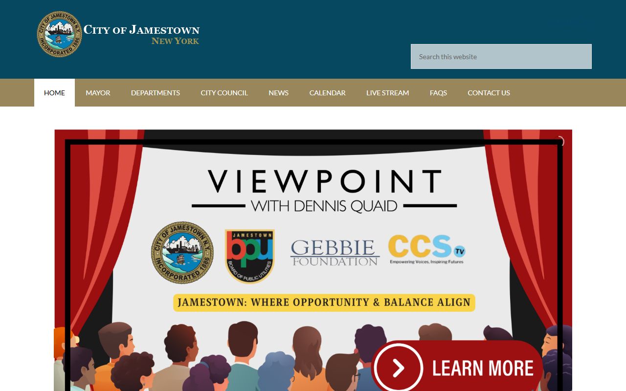 City of Jamestown official website relevant to Port Chester people search