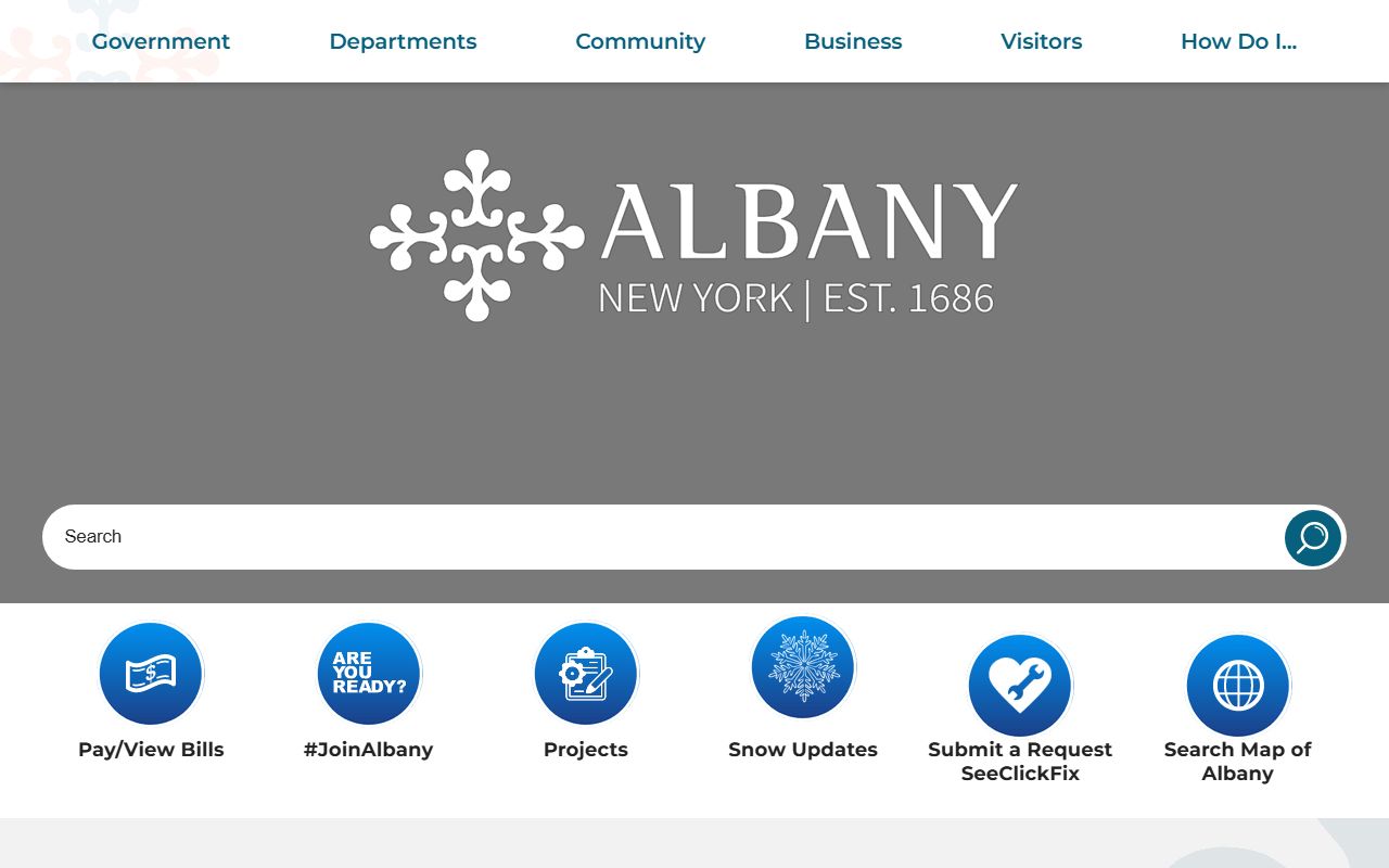 City of Albany official website relevant to Ramapo people search records