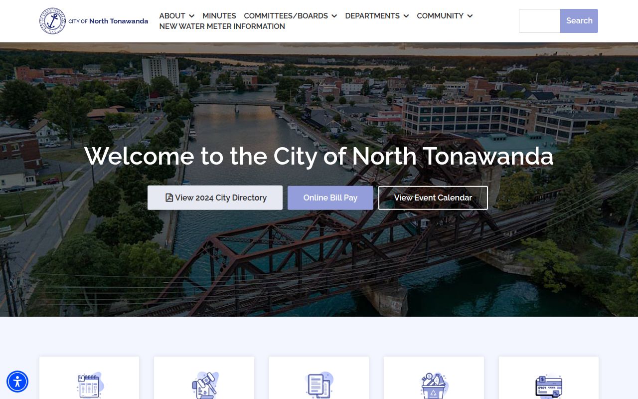 City of North Tonawanda website relevant to Rome people search