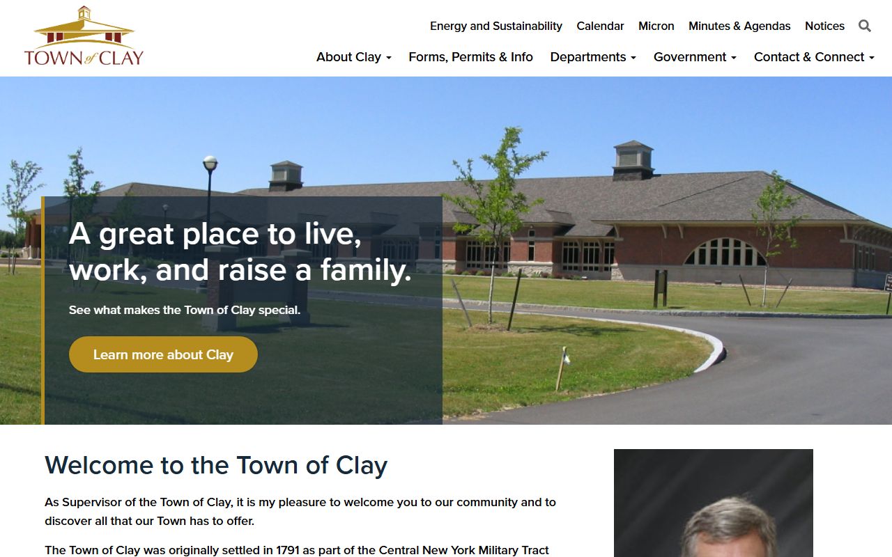 Town of Clay official website relevant to Schenectady people search