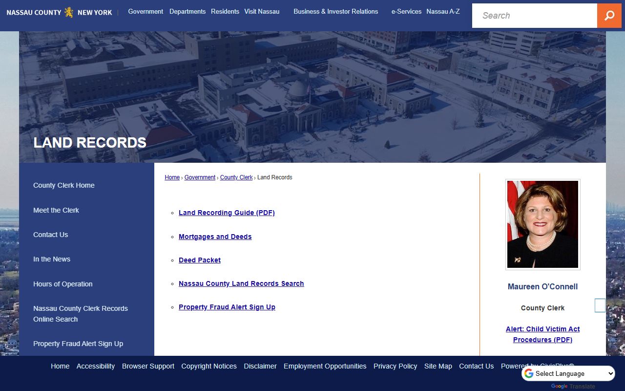County land records portal for Bronx County people search
