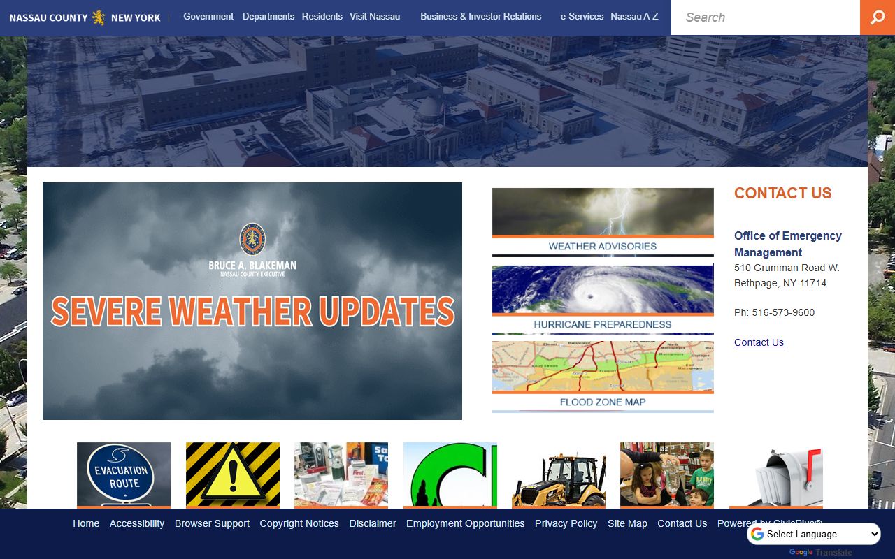 Nassau County Police Department page for people search records