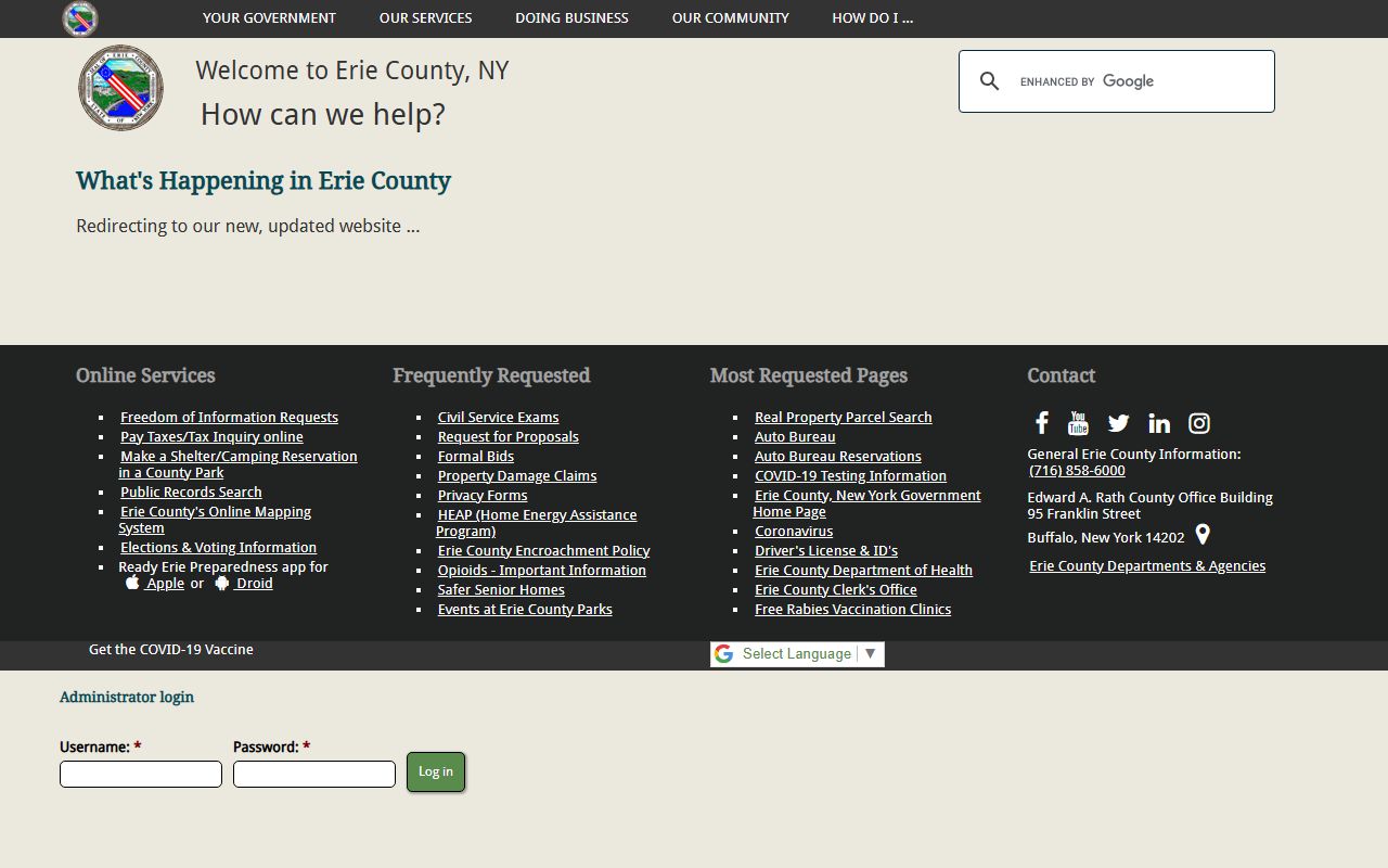 Westchester County government portal for people search records