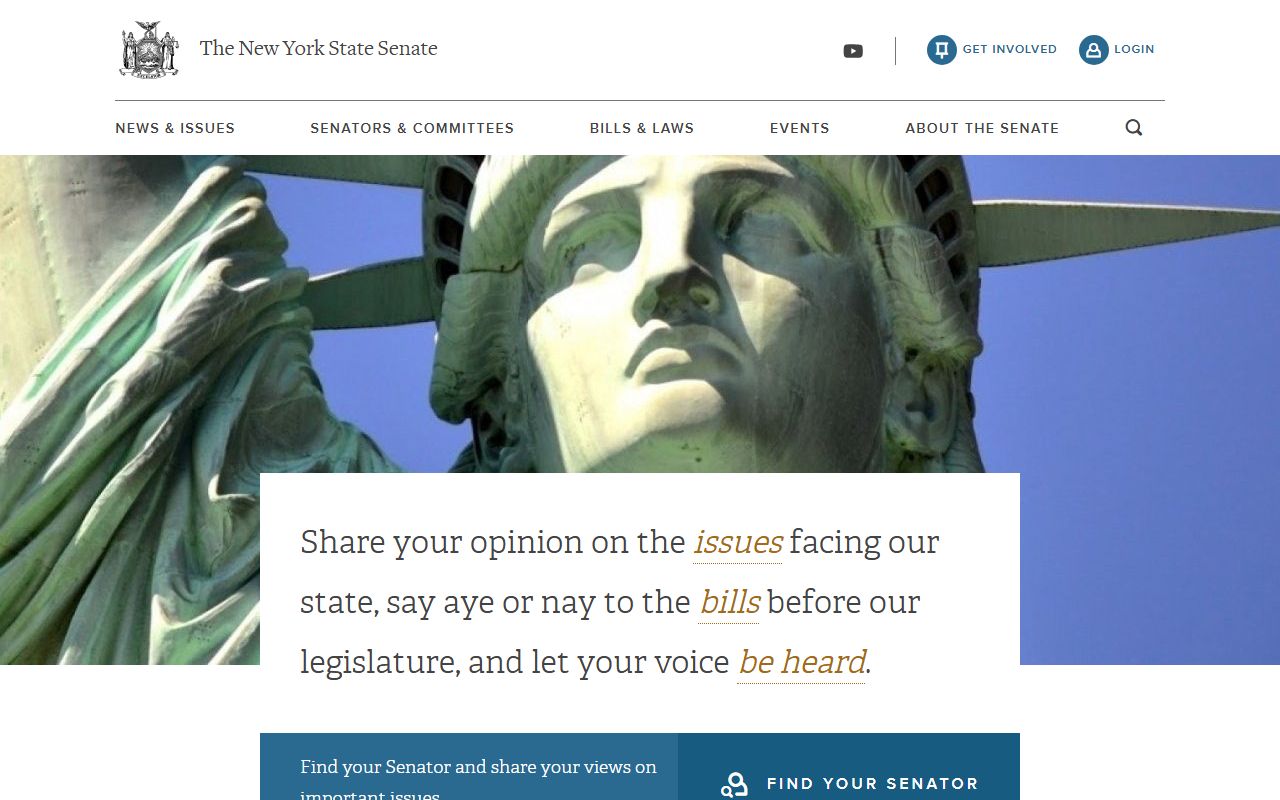 New York State Senate legislation related to people search laws